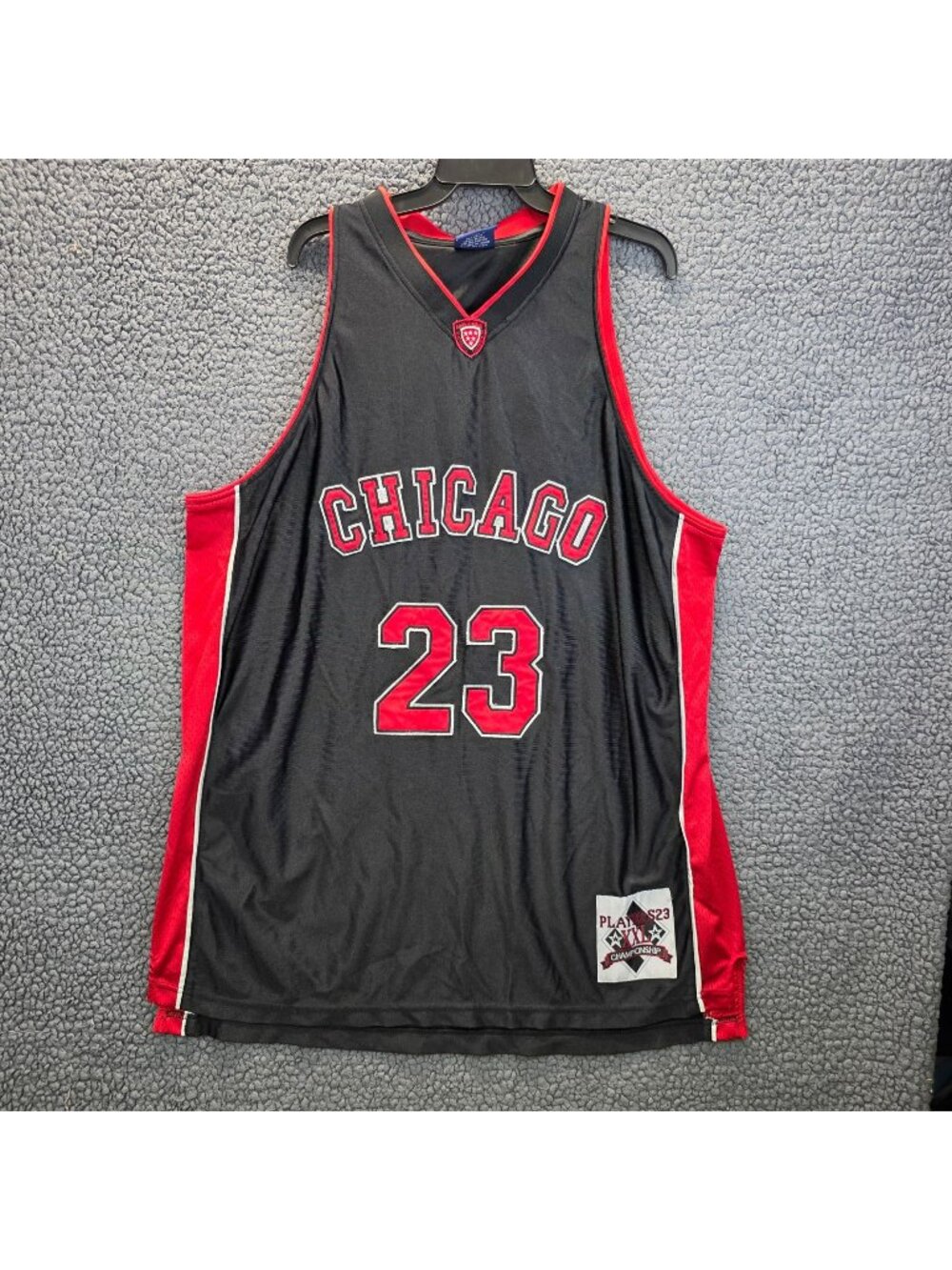 Chicago Bulls Basketball Jordan NBA 23 Jersey 2XL Black Red Athletic Retro Gym